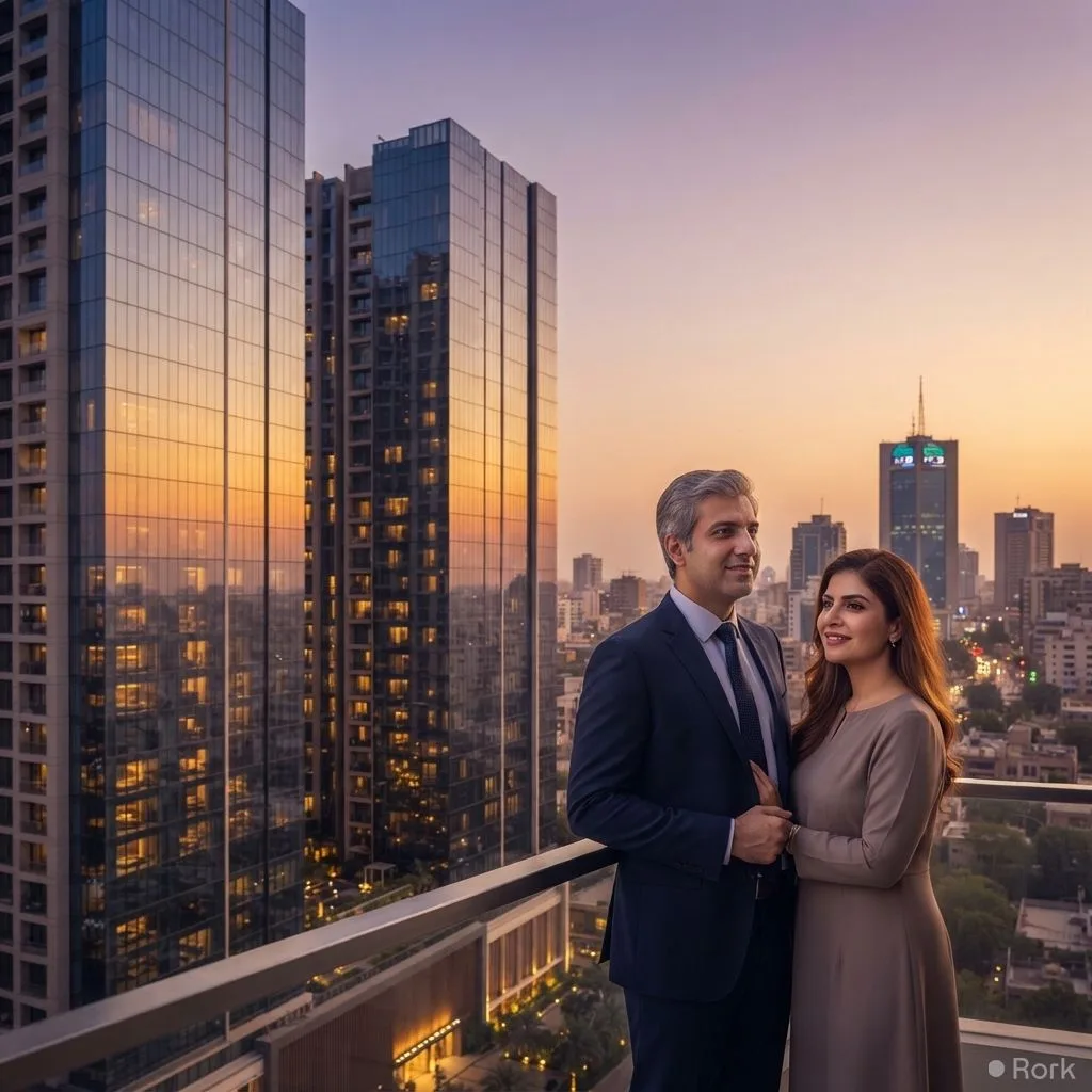 AI-generated illustration: Standard Chartered Bank partners with Dolmen Group to offer exclusive financing for Grove Residency homes in Karachi