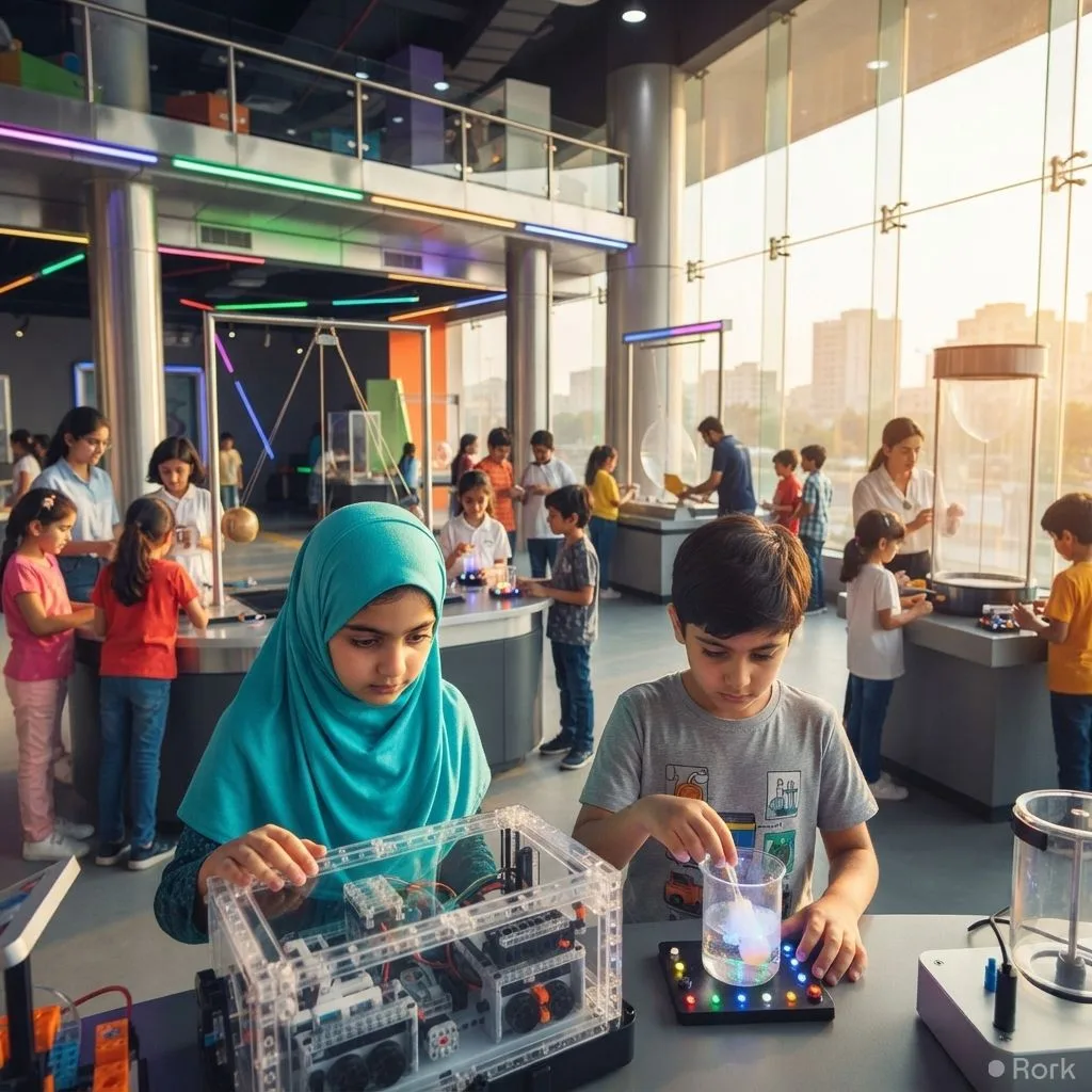 AI-generated illustration: Wafi Energy’s Tameer Trust Teams with The Dawood Foundation to Expand STEM Access via MagnifiScience Centre