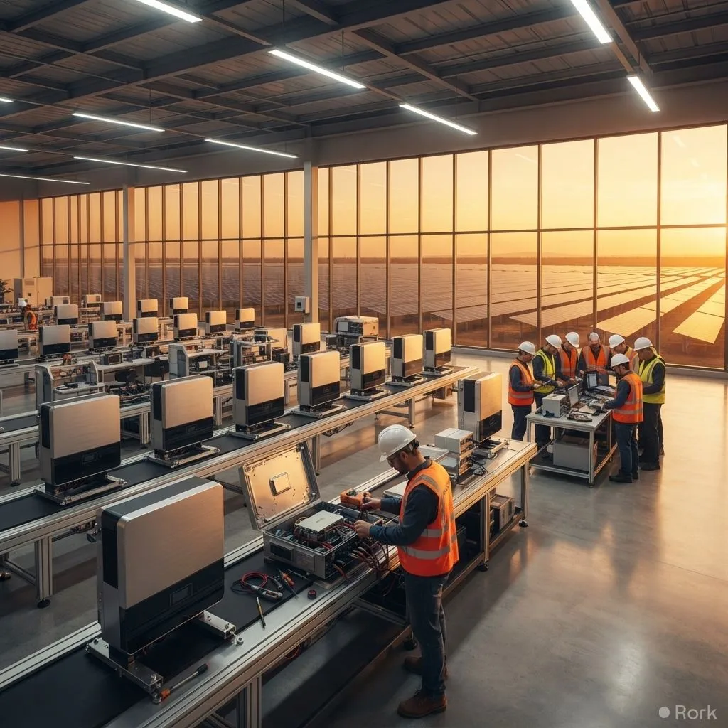 AI-generated illustration: Solis Achieves Tier 1 Status in Global Solar Inverter Rankings from S&P Global Energy and BloombergNEF