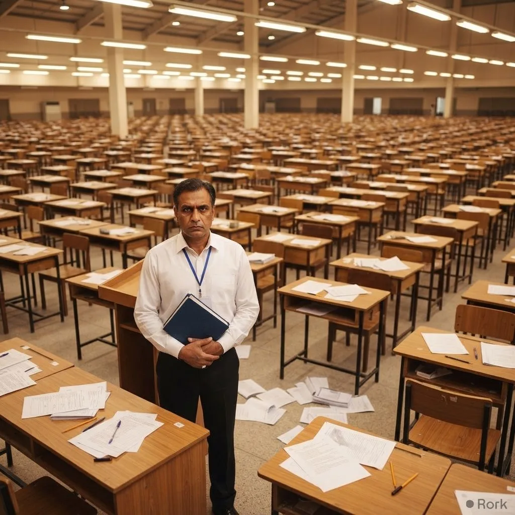 AI-generated illustration: BISE Lahore Reports 53% of 9th Grade Students Failed SSC Part‑I Exams in 2026