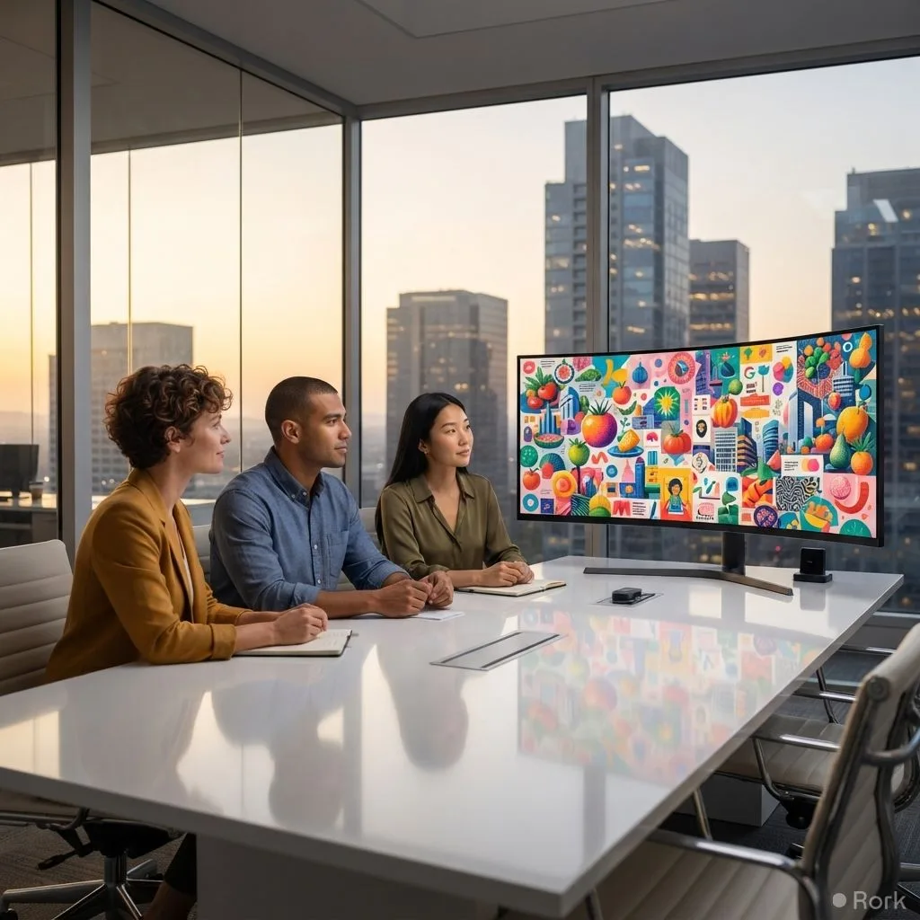 AI-generated illustration: Google launches Google Pics, an AI‑powered image editor for Workspace users