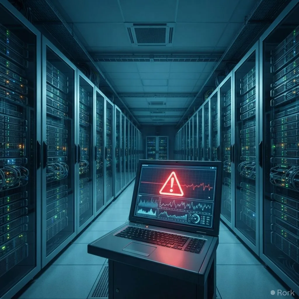 AI-generated illustration: ChatGPT, Grok and Claude suffer major global outage, leaving thousands unable to access AI services