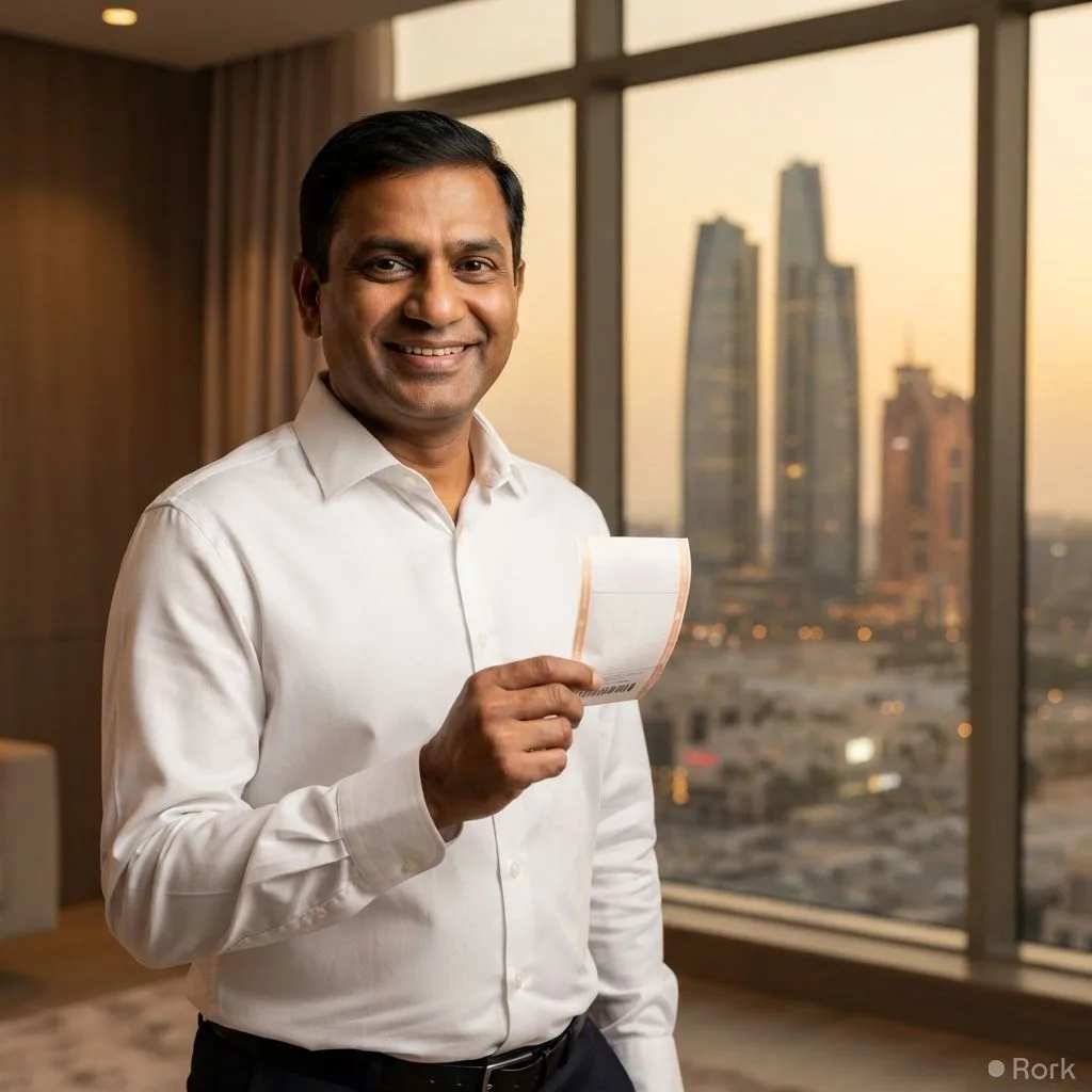 AI-generated illustration: Pakistani Shaukat Aftab Wins UAE Lottery Grand Prize of Dh15 Million (≈Rs 1.14 billion)