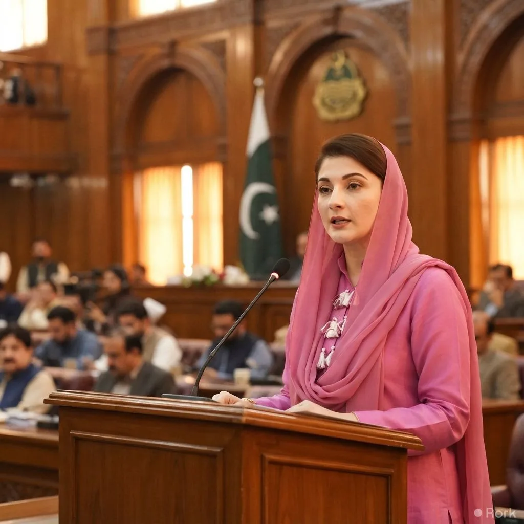 AI-generated illustration: Punjab CM Maryam Nawaz approves secret service cell to probe corrupt officials
