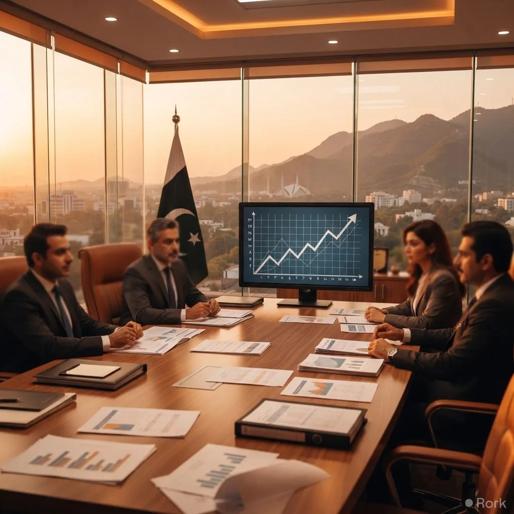 AI-generated illustration: Pakistan's foreign debt climbs to Rs 24,109 billion by July 2026, up over Rs 850 billion from the previous year