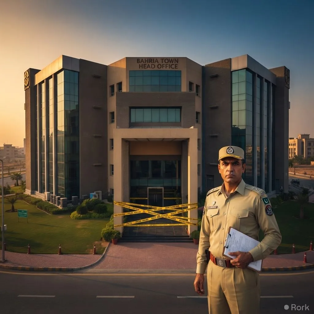 AI-generated illustration: CDA Orders Sealing of Bahria Town Islamabad Office Over Zone 5 Layout Violations