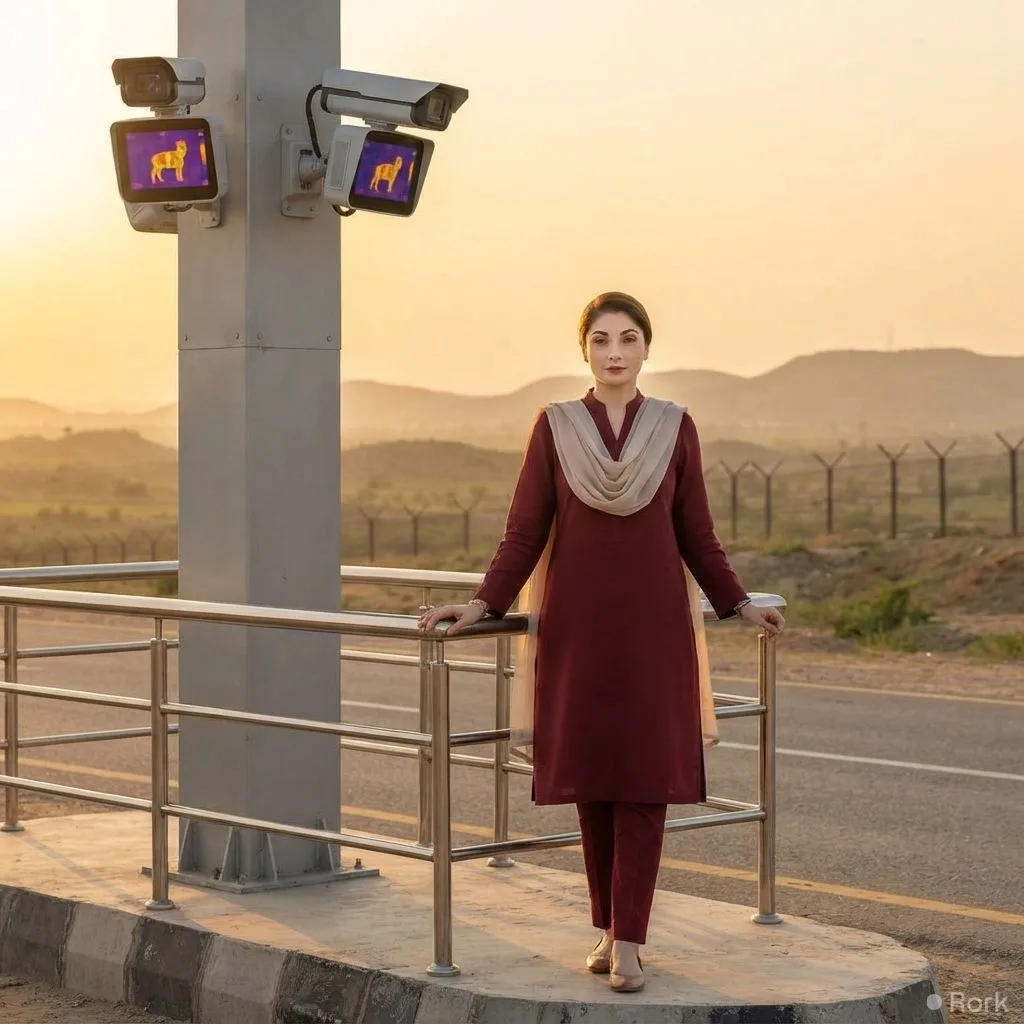 AI-generated illustration: Punjab CM Maryam Nawaz says neighbouring provinces pose greater threat to Punjab than foreign countries, noting 70% crim