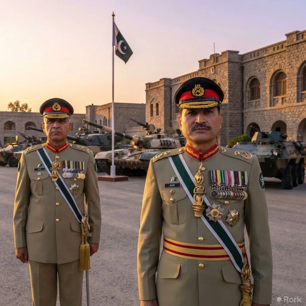 AI-generated illustration: Field Marshal Asim Munir assures Balochistan peace and prosperity as top state priority during Quetta garrison visit