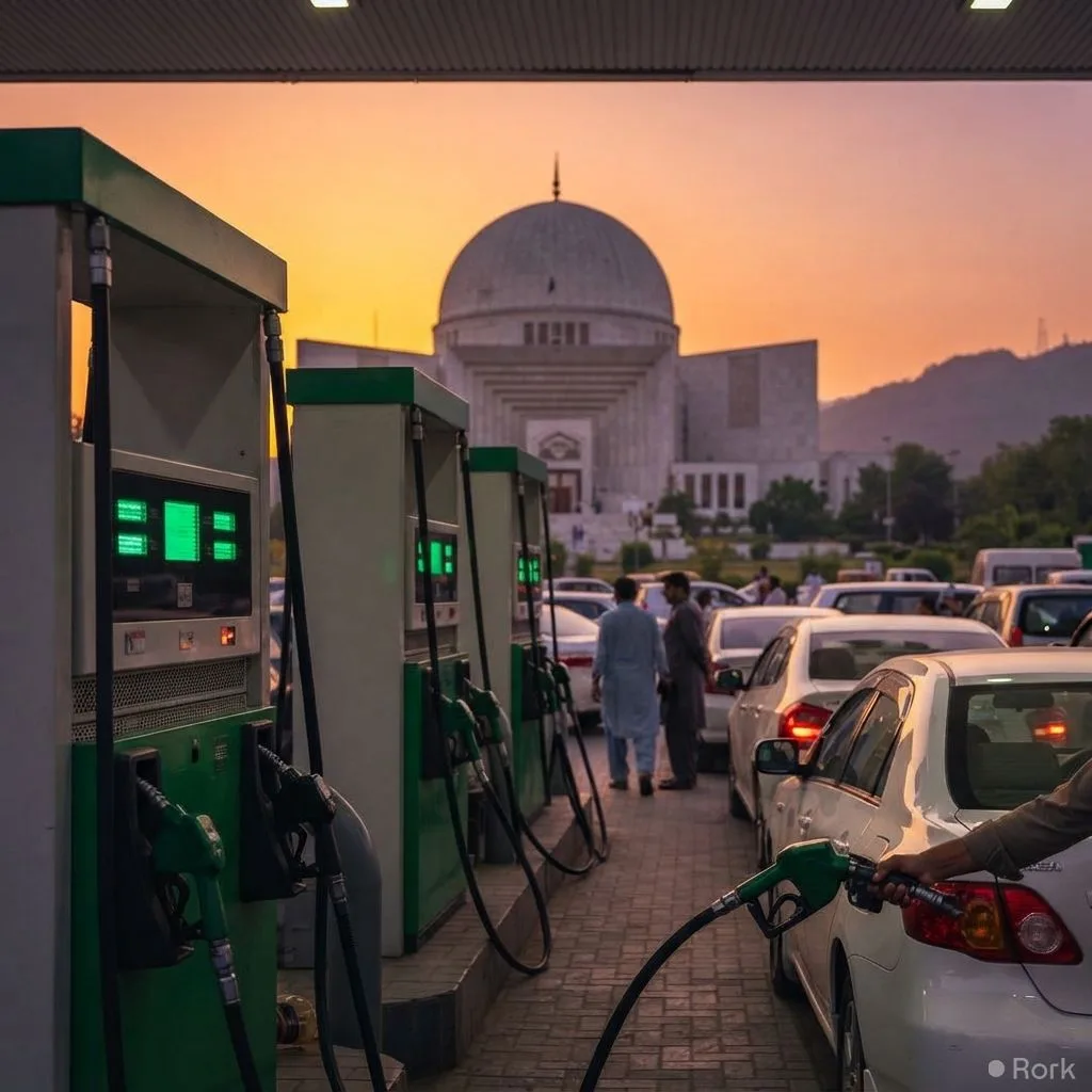 AI-generated illustration: Pakistan’s federal government collected a record Rs 3.137 trillion in petroleum levies over its first 2½ years in office