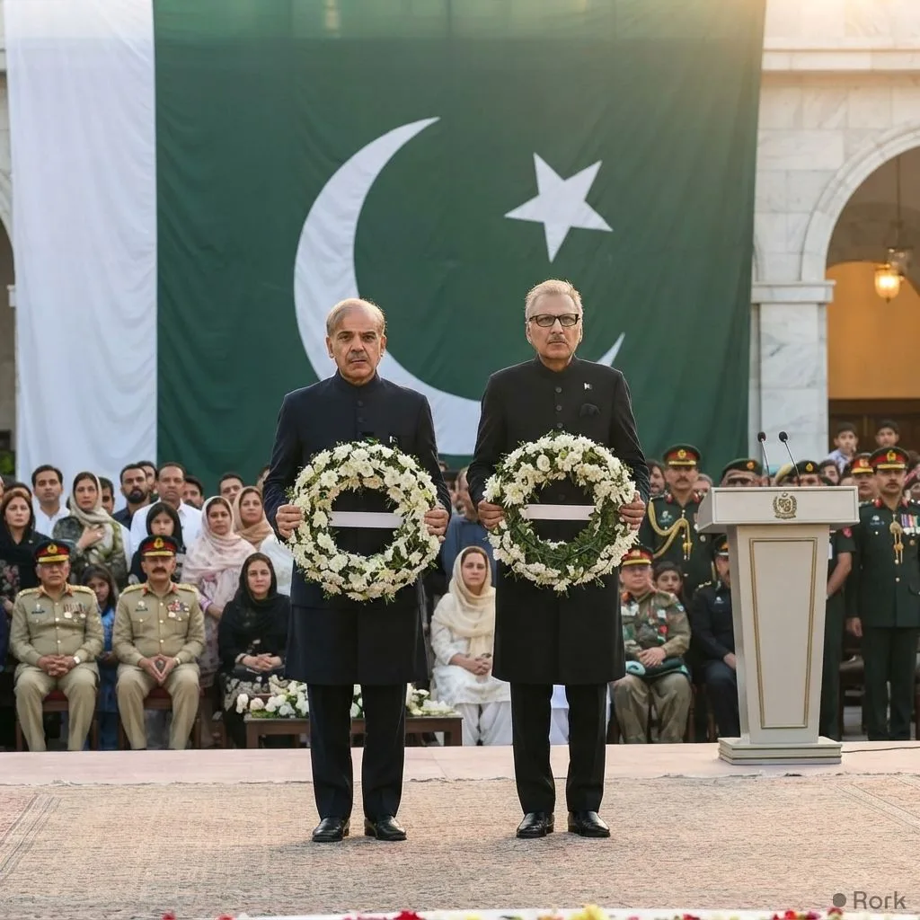 AI-generated illustration: PM Shehbaz Sharif and President Arif Alvi Honor Defence Day Martyrs, Invoke 1965 War Spirit