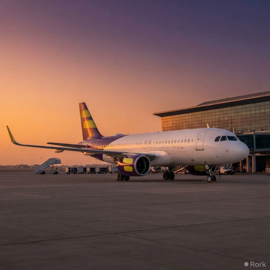 AI-generated illustration: Flyadeal launches twice‑weekly direct flights from Madina to Karachi starting September 6