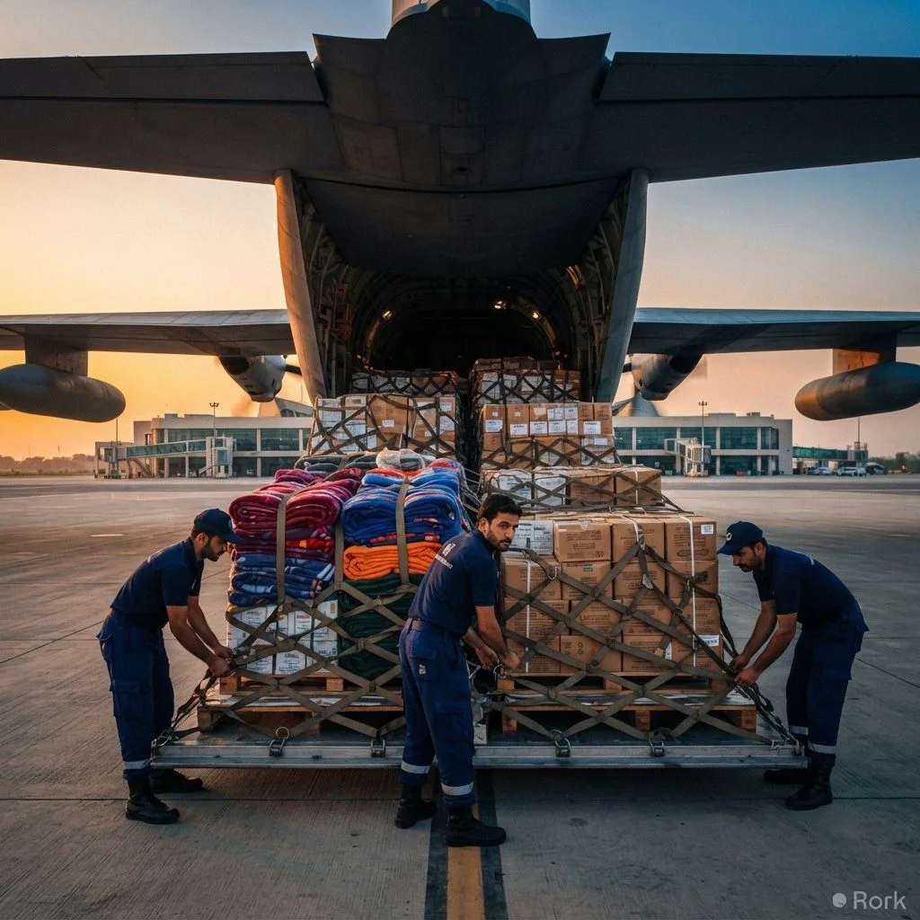 AI-generated illustration: Pakistan Sends 100 Tonnes of Humanitarian Aid to Flood‑Hit Nepal on Prime Minister Shehbaz Sharif’s Order