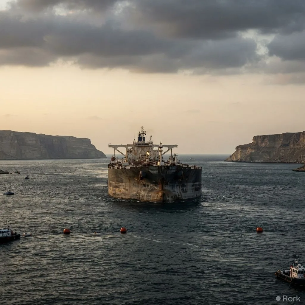 AI-generated illustration: Oil prices climb to $97 per barrel as US‑Iran attacks raise supply disruption fears