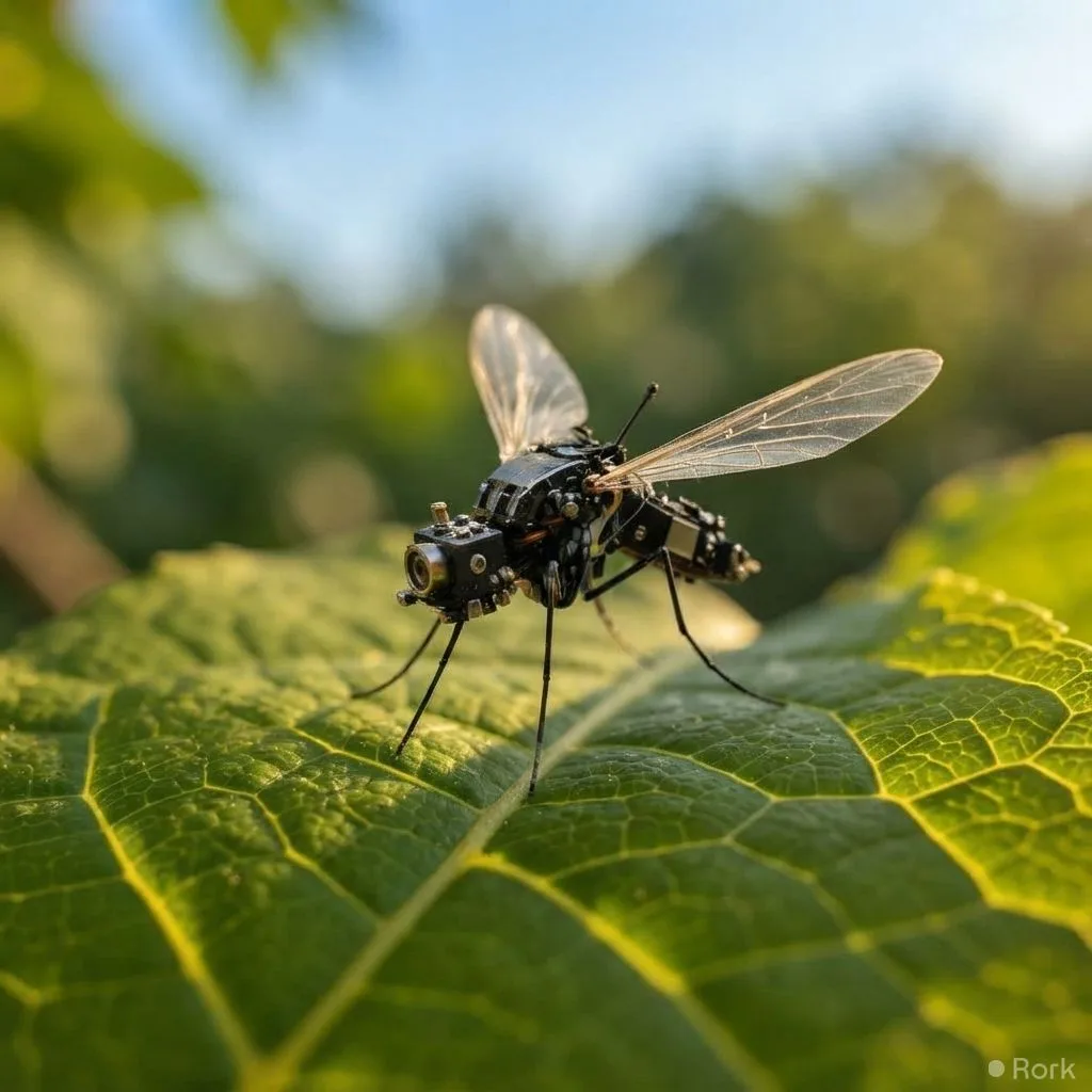 AI-generated illustration: China unveils mosquito‑sized drone capable of covert, undetectable surveillance