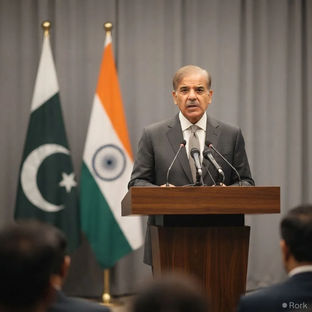 AI-generated illustration: Pakistan rejects India’s claim that Jammu and Kashmir’s status is settled, calling it baseless