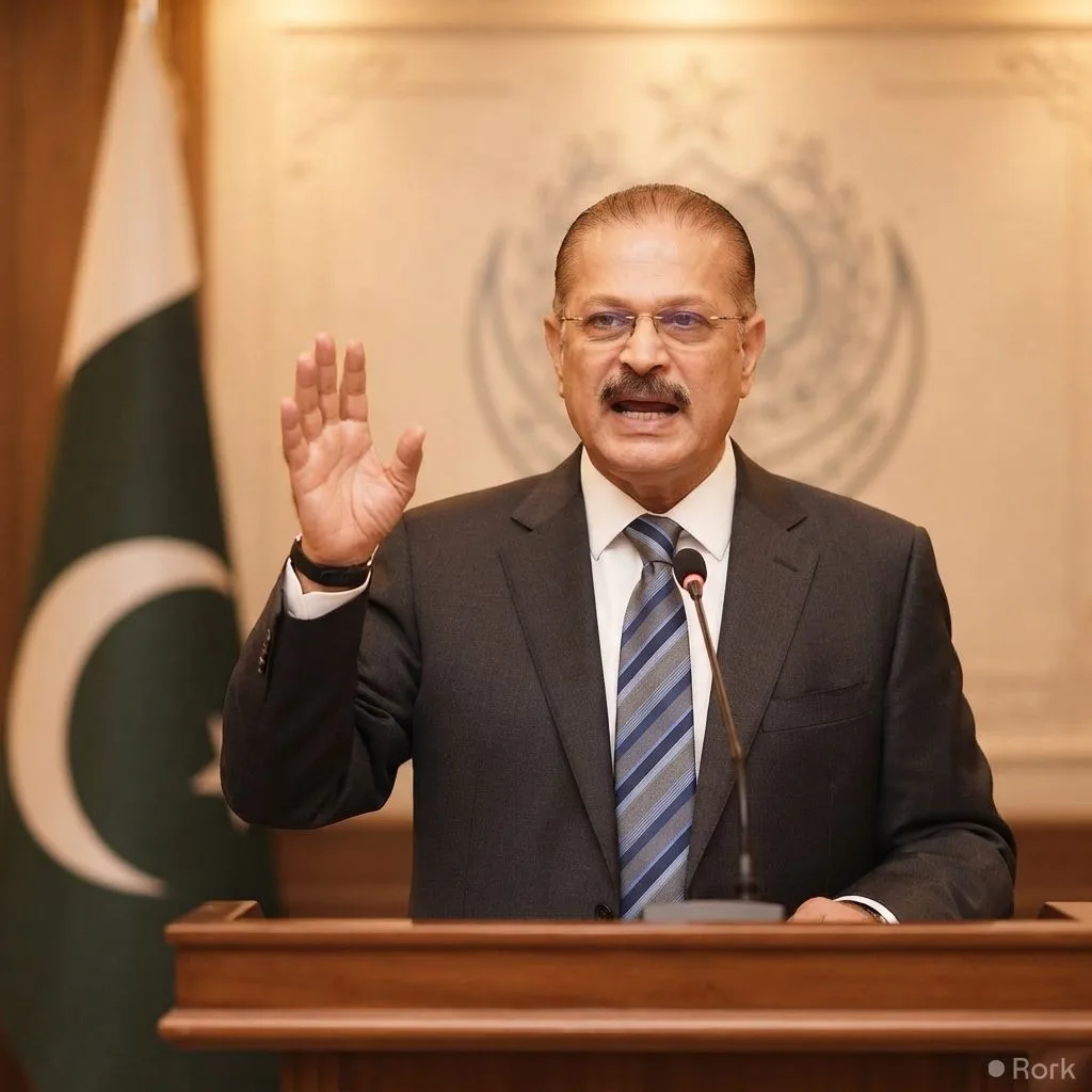 AI-generated illustration: Sindh Information Minister Sharjeel Memon brands federal ministers' mandate artificial amid new province debate