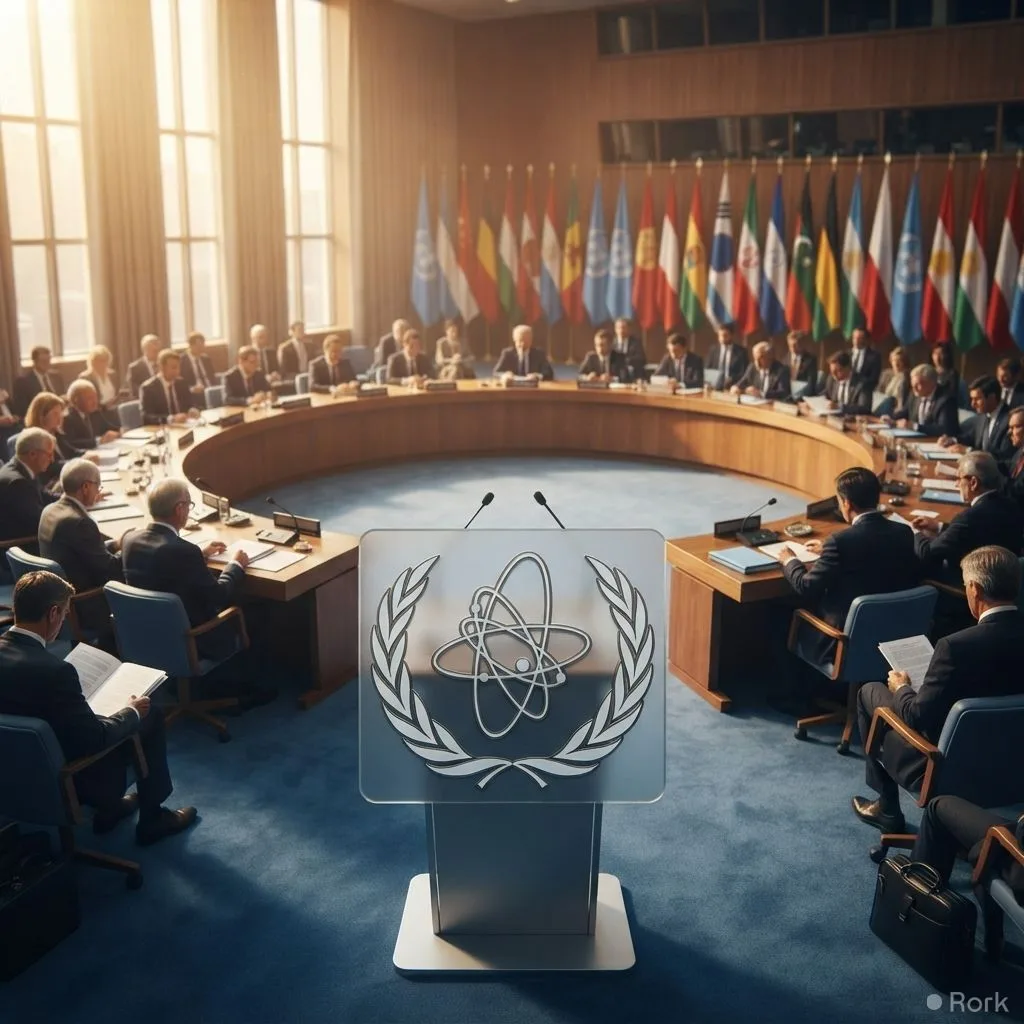 AI-generated illustration: IAEA Refers Iran’s Nuclear Breach to UN Security Council for First Time in Two Decades