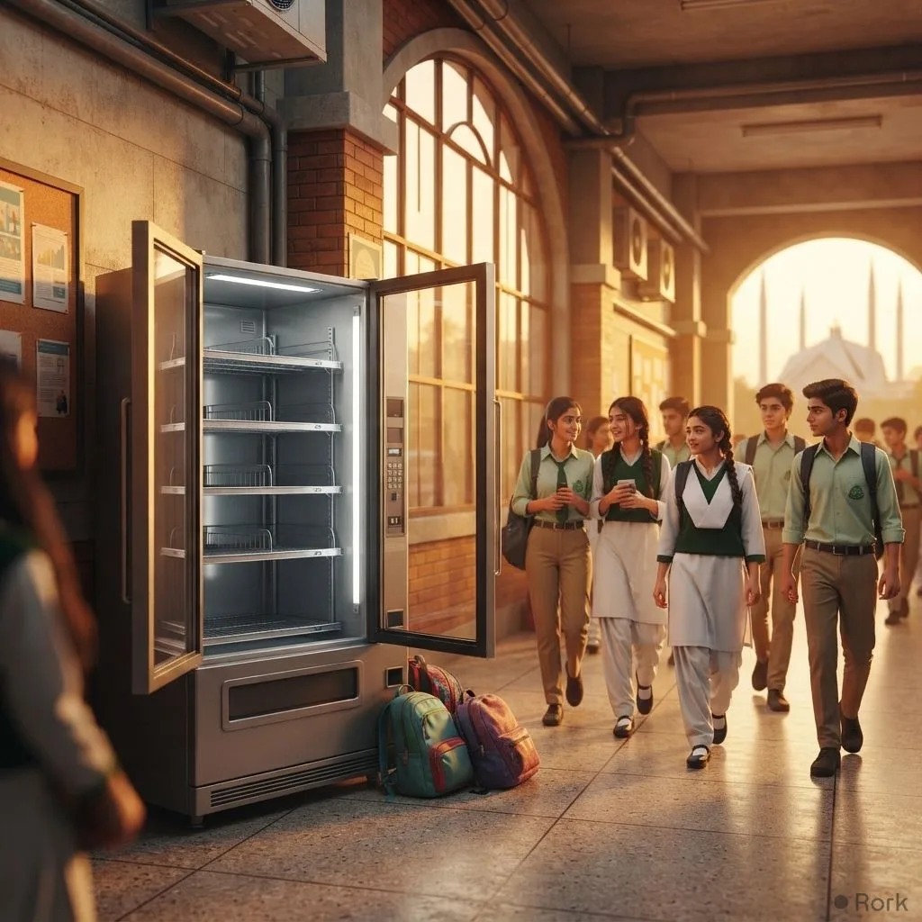 AI-generated illustration: Senate Standing Committee Approves Bill to Ban Energy Drinks in Islamabad Schools