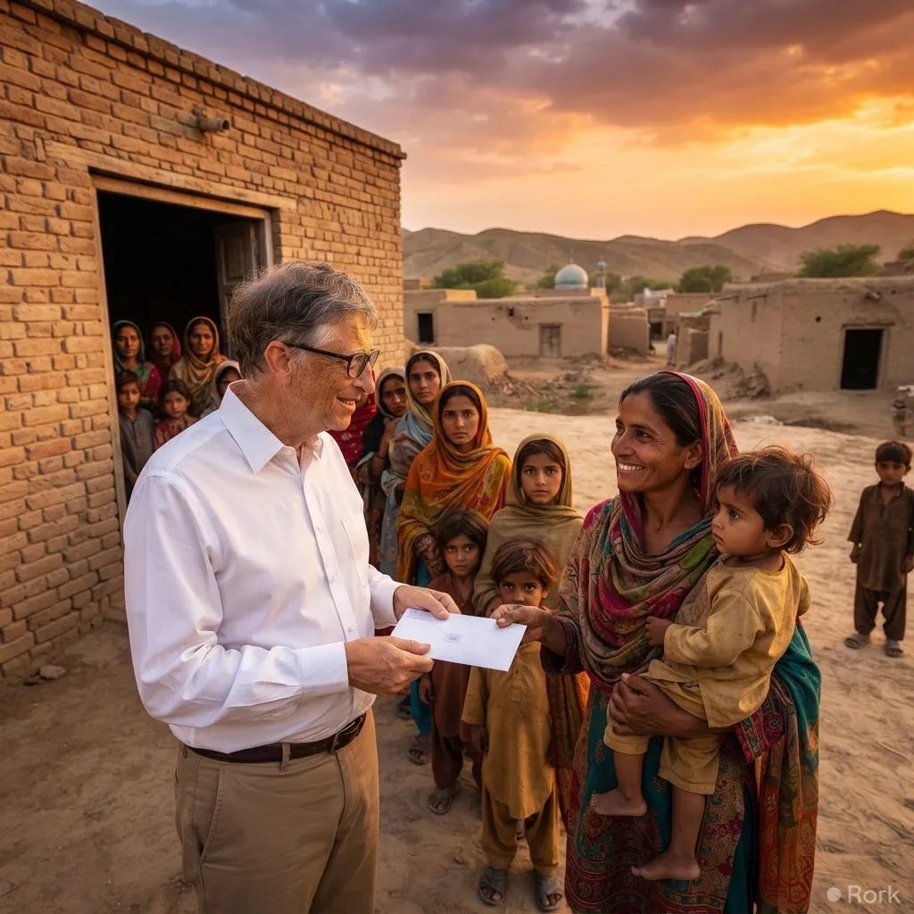 AI-generated illustration: Bill & Melinda Gates Foundation to support 620,000 Pakistani women and children with nutrition and livelihood programs i