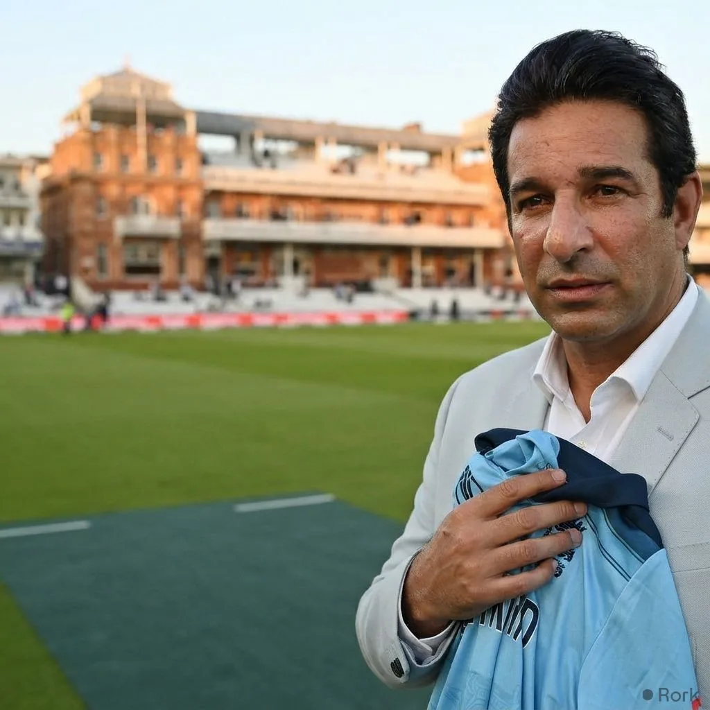AI-generated illustration: Wasim Akram Calls PCB’s Mid‑Tour Test Squad Changes ‘Embarrassing’ After Heavy England Defeats