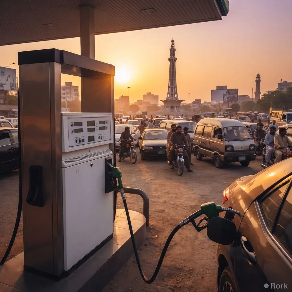 AI-generated illustration: Petrol price rises to Rs. 375.82 per litre across Pakistan on September 12, 2026