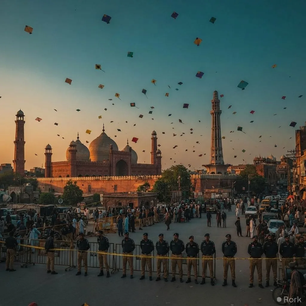 AI-generated illustration: Punjab Announces Rs5 Million Fine and Up to 7‑Year Jail for Violating Basant Rules in Lahore 2027