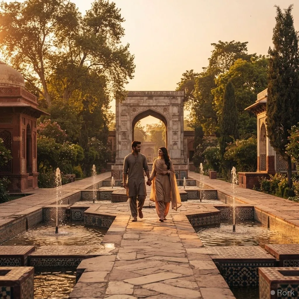 AI-generated illustration: Verified Pakistan reveals the 5 best romantic spots in Lahore with entry fees and visitor tips