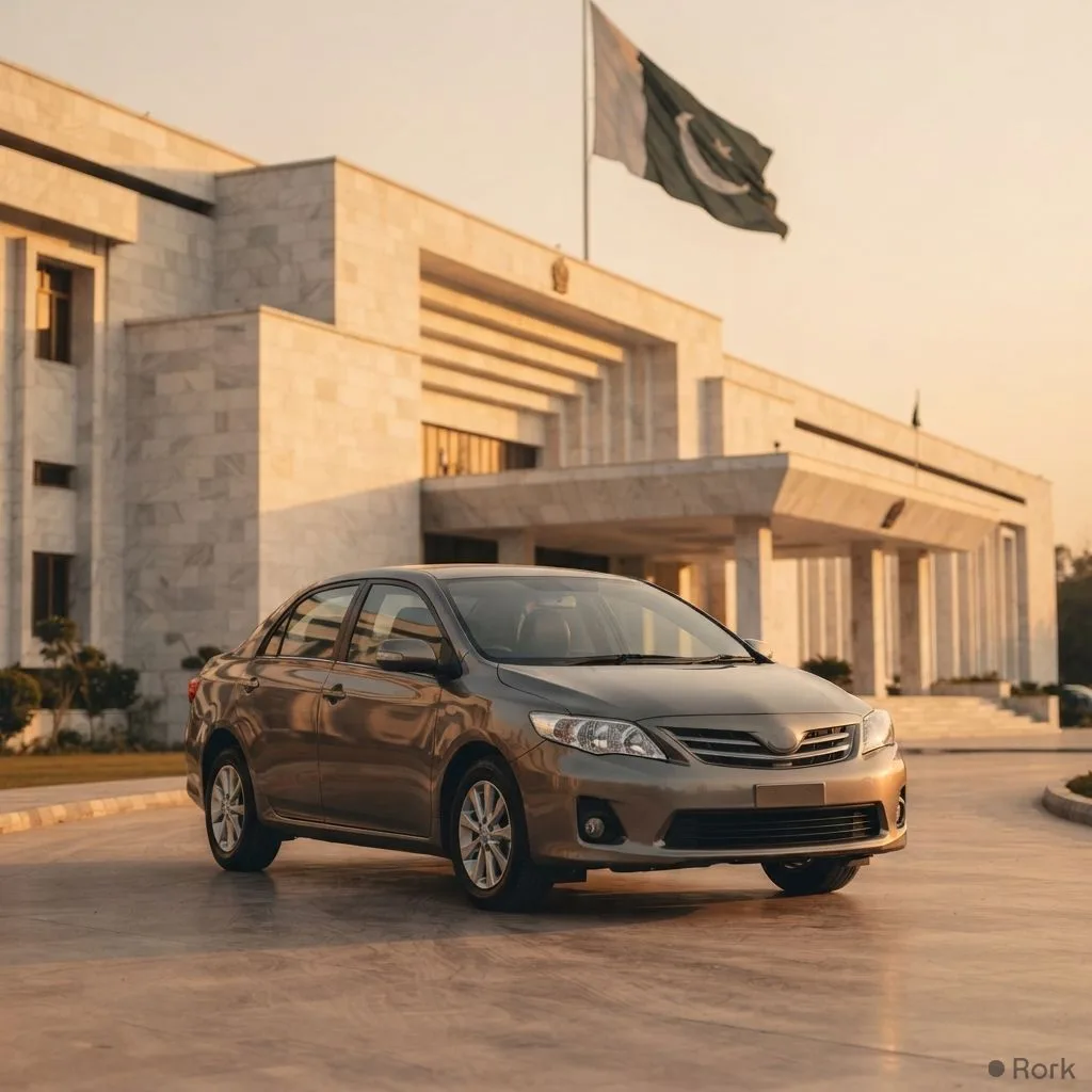 AI-generated illustration: Pakistan cuts sales tax on locally made hybrid cars up to 2000 cc from 25% to 18%
