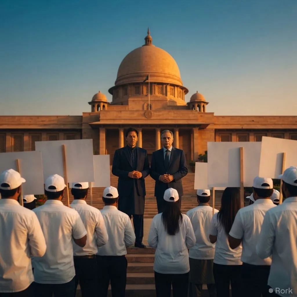 AI-generated illustration: Trust deficit stalls breakthrough as PTI and authorities fail to resolve Islamabad march demands