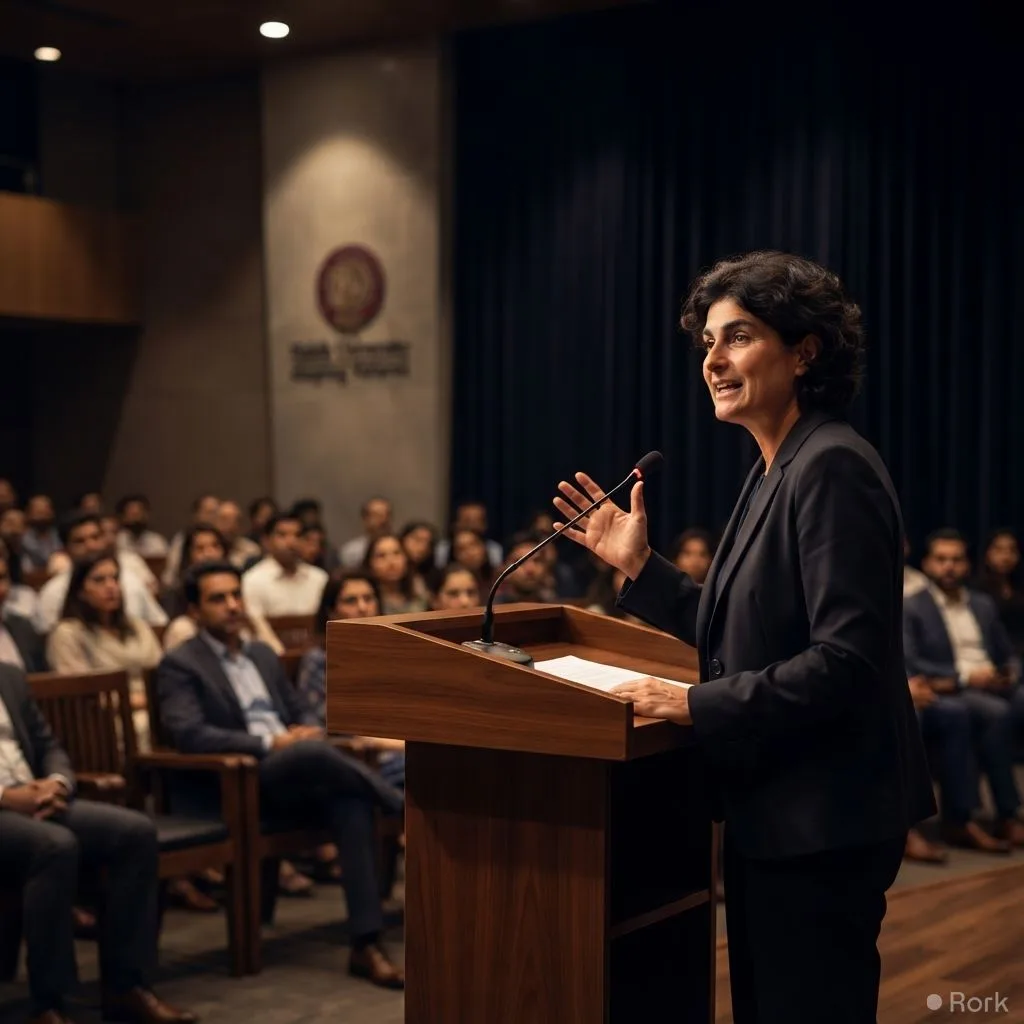 AI-generated illustration: Habib University to Host Nobel‑Physicist Dr Nergis Mavalvala for the 10th Yohsin Lecture in Karachi on 25 September 2026