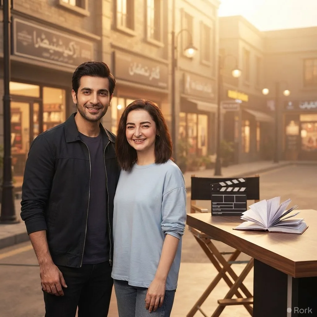 AI-generated illustration: Hania Aamir to star in new drama “Fanaa” alongside Namir Khan, slated for 2026 release