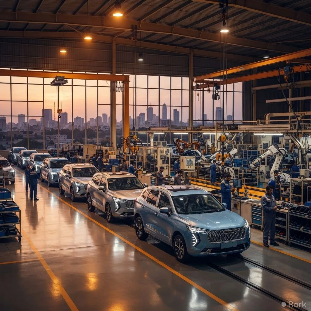 AI-generated illustration: Sazgar Engineering Works Posts Rs 8.7 Billion Profit, Surpassing Toyota and Honda in Q2 2026