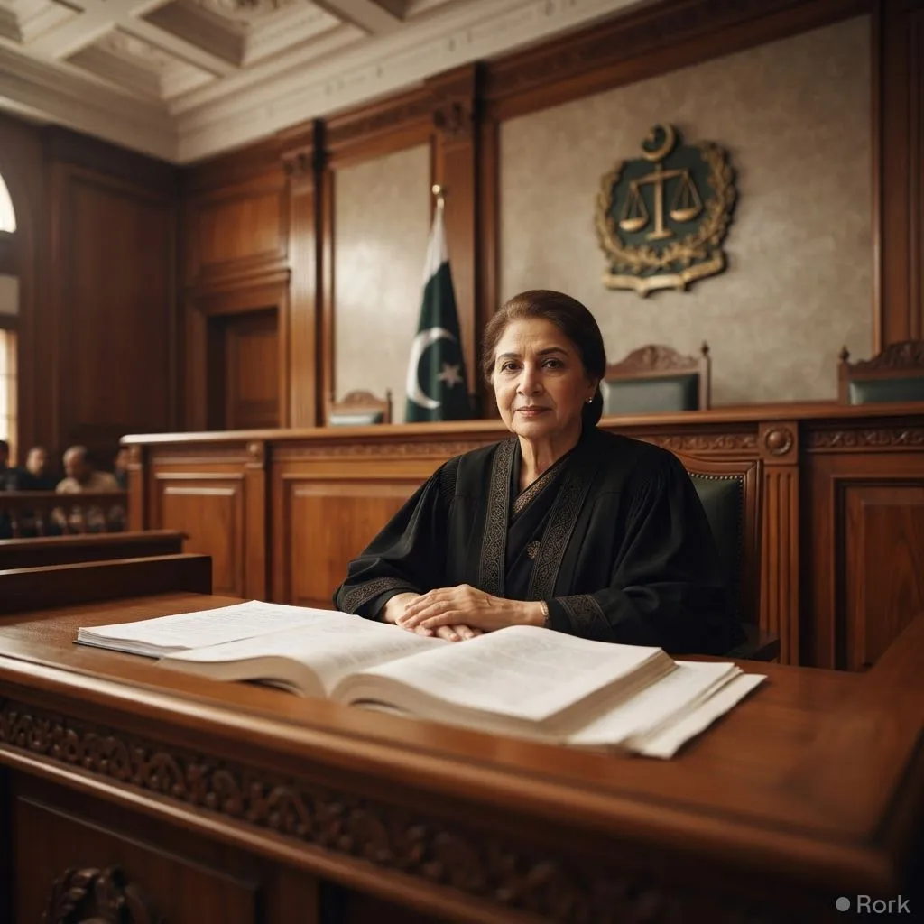 AI-generated illustration: Pakistan Supreme Court declares Haq Mehr a legally enforceable right, not a price for the wife