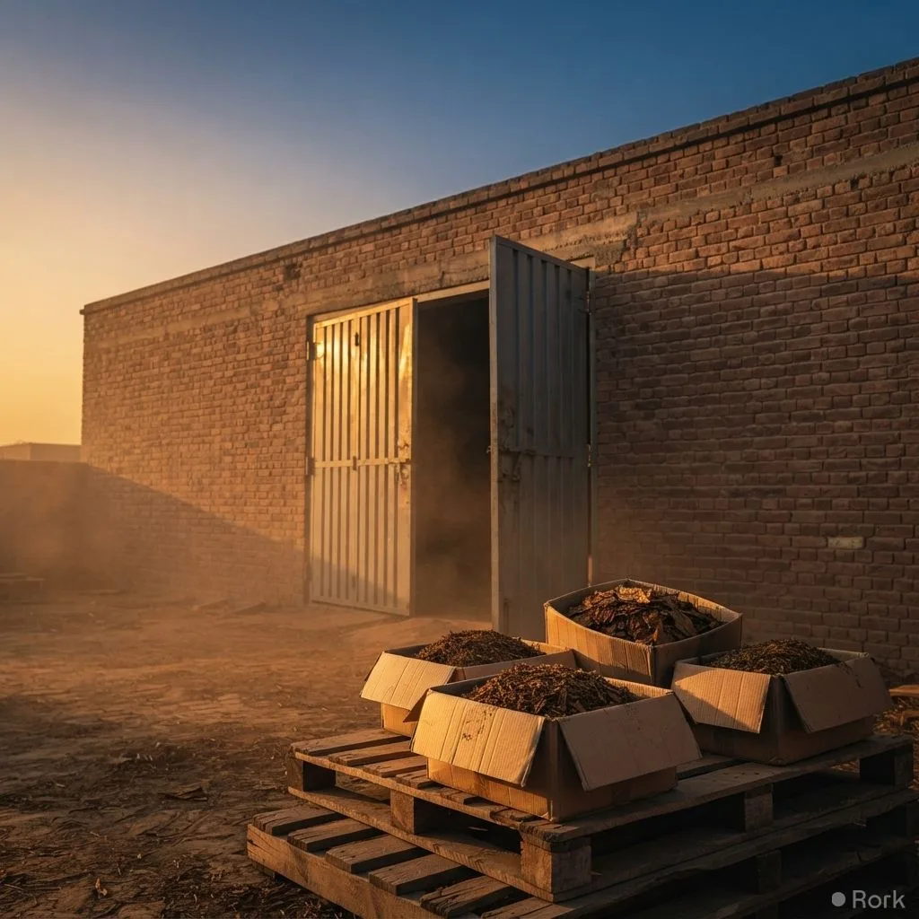 AI-generated illustration: Rs 250 million worth of cigarettes disappear from FBR warehouse in Swabi