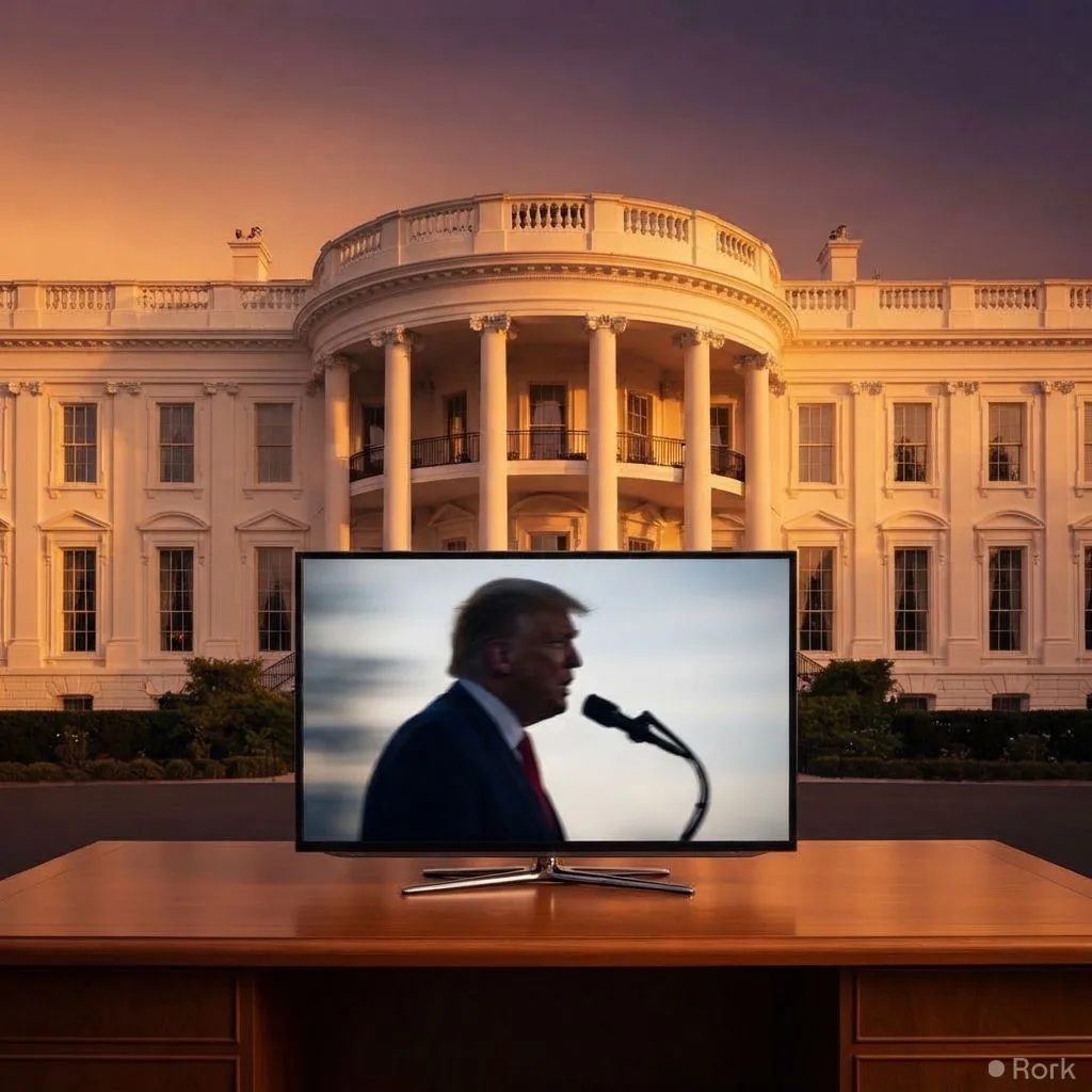 AI-generated illustration: White House Launches 24‑Hour ‘Trump TV’ Streaming Service After Cutting Media Access to the President
