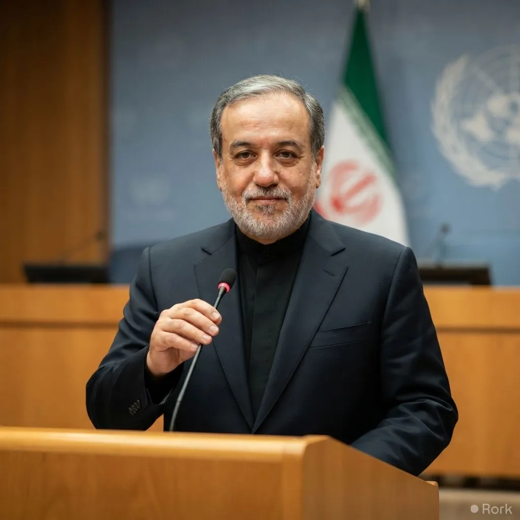 AI-generated illustration: Iranian FM Abbas Araghchi Warns Iran Will Seek to Destroy Israel If War Resumes