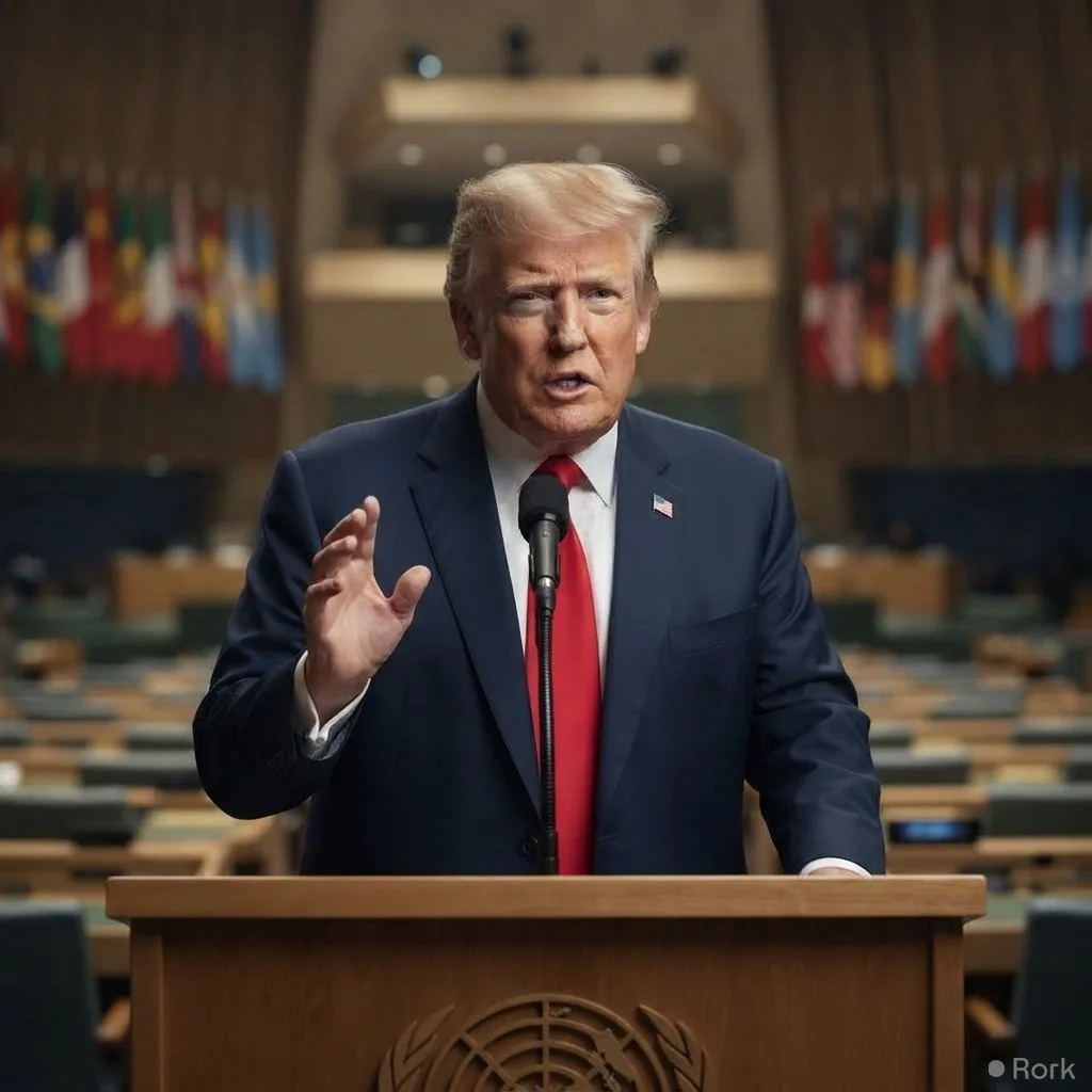 AI-generated illustration: Iranian Foreign Minister Masoud Pezeshkian calls Trump a bully and vows no surrender over Strait of Hormuz tensions