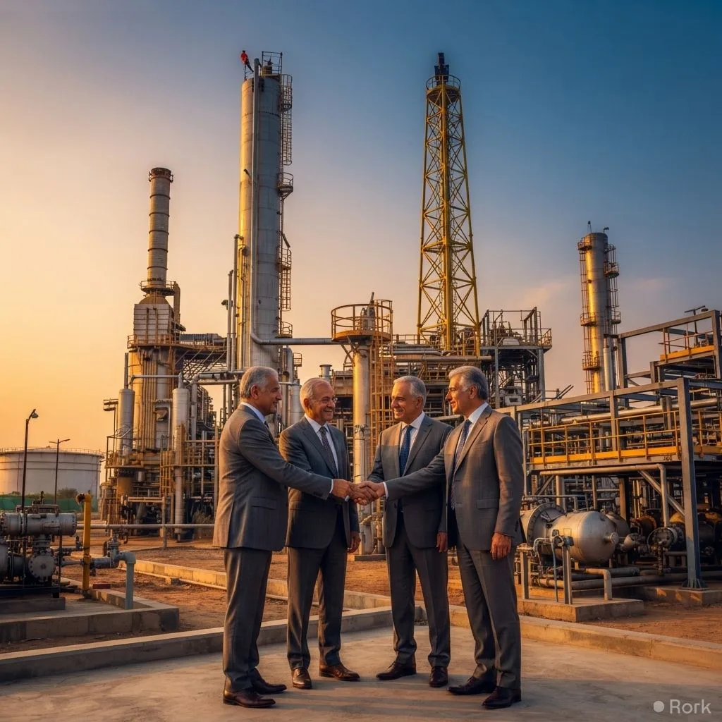 AI-generated illustration: Pakistan's ARL, NRL, Cnergyico and PRL Sign $6 bn Modernisation Deals to Save $1.5 bn FX Annually