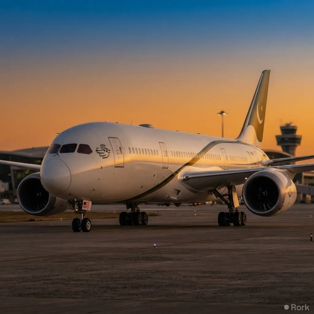 AI-generated illustration: Pakistan asks US Export‑Import Bank for financing to purchase Boeing 787 for PIA