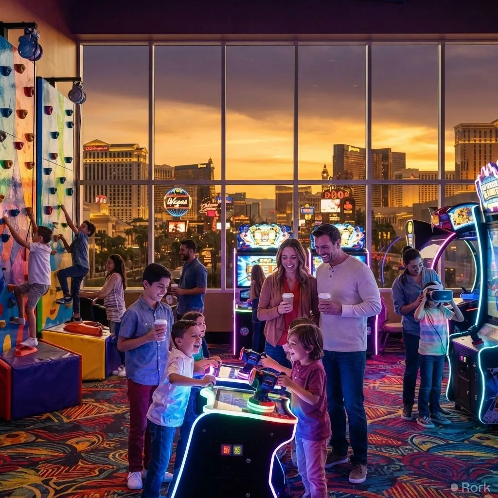 AI-generated illustration: Nevada Casinos Introduce New Family‑Friendly Activities to Attract Tourists