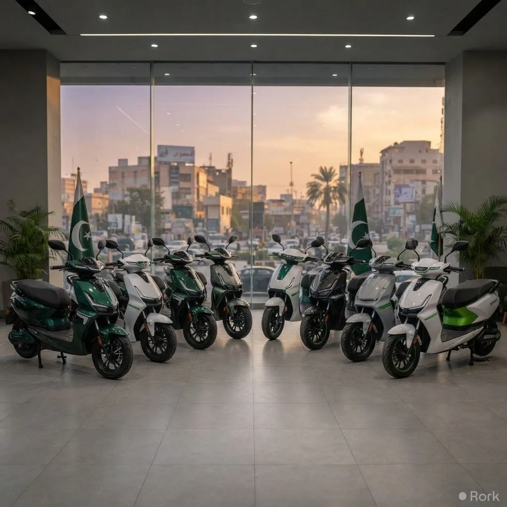 AI-generated illustration: Super Star launches eight new electric scooters in Pakistan, priced from Rs110,000