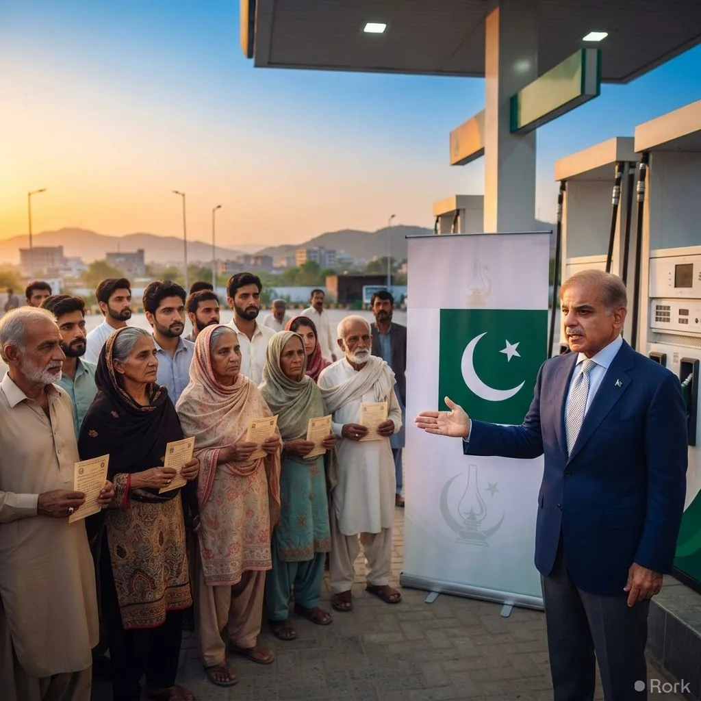 AI-generated illustration: Nearly 5.9 million Pakistanis register for PM’s Fuel Relief Scheme, generating 6.19 million tokens