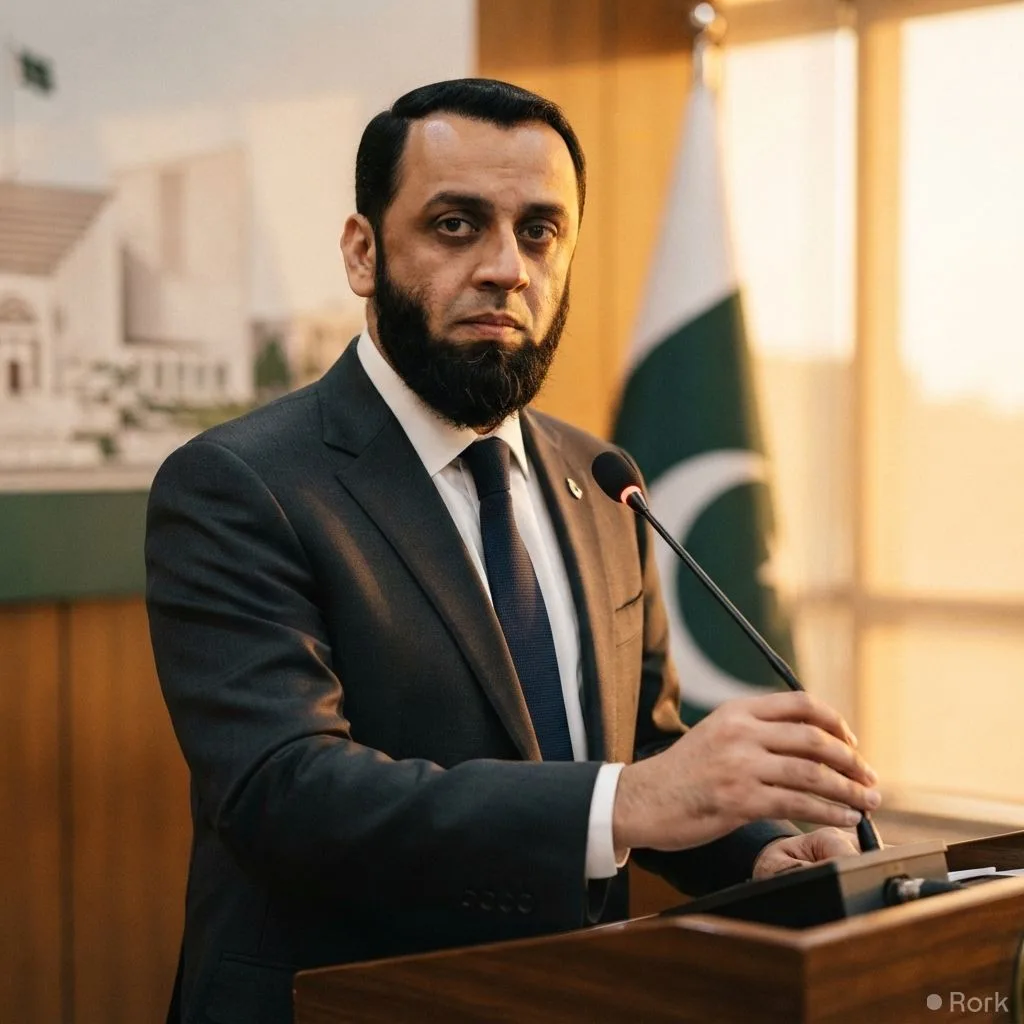 AI-generated illustration: Information Minister Attaullah Tarar labels PTI‑led Khyber Pakhtunkhwa government as TTP’s “B‑team”