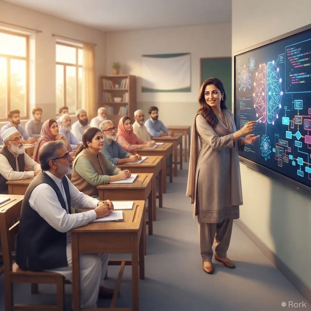 AI-generated illustration: Punjab launches programme to train 160,000 teachers on new AI curriculum