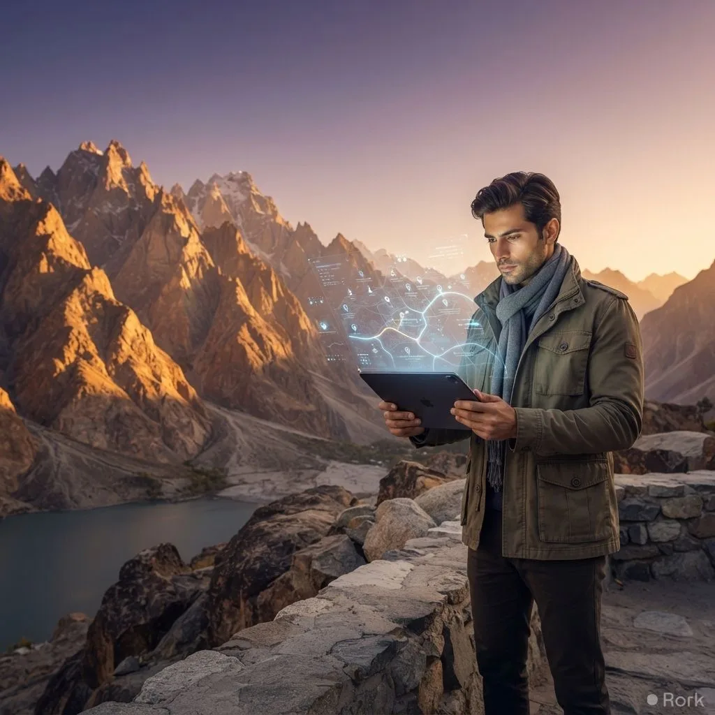 AI-generated illustration: Pakistan launches AI-driven digital agenda to revamp its tourism industry