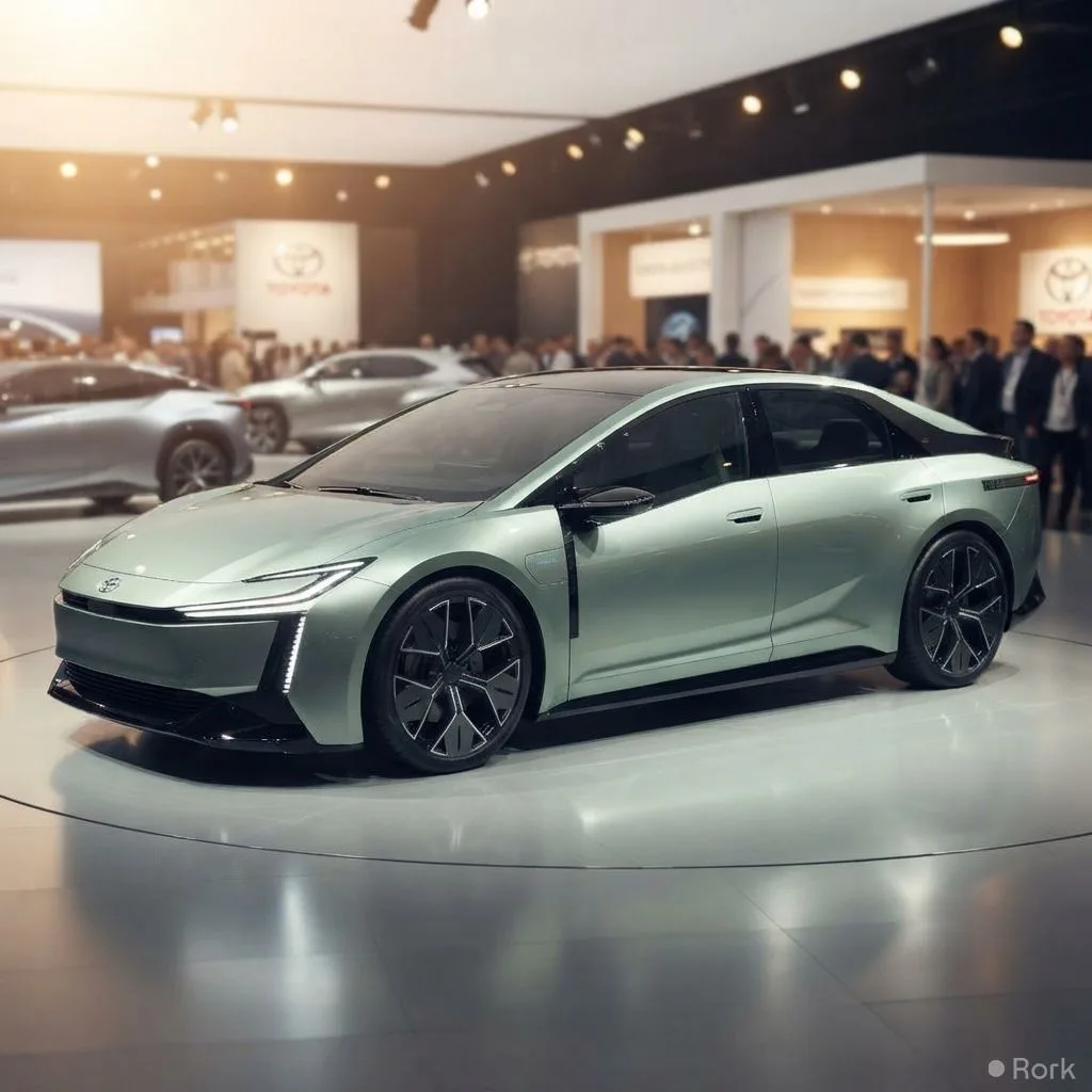 AI-generated illustration: Toyota plans to launch hybrid, plug‑in and electric Corolla models by 2027