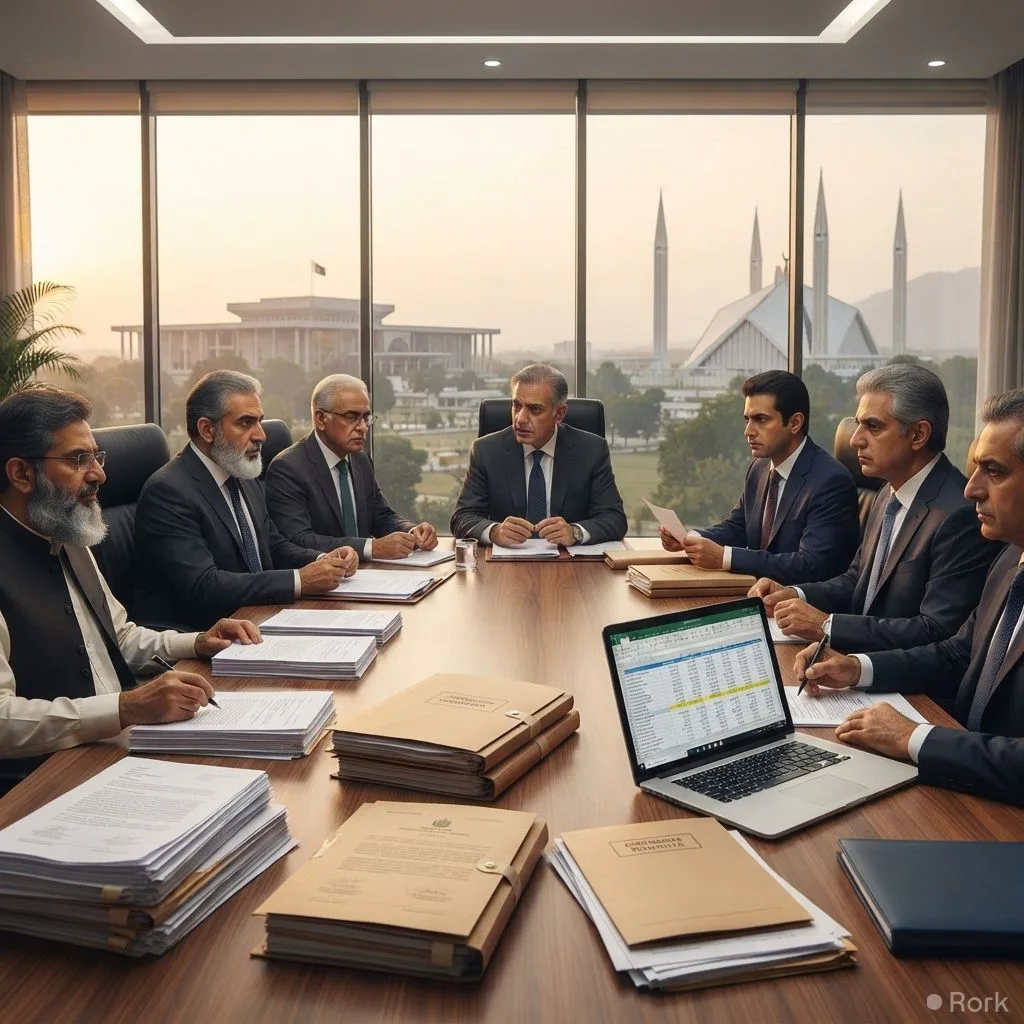 AI-generated illustration: IMF Presses Pakistan’s FBR for Direct Access to Senior Officials’ Bank Accounts