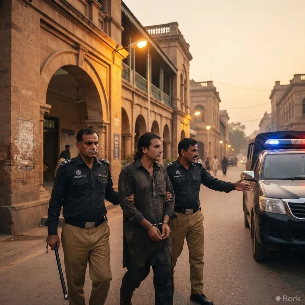 AI-generated illustration: Lahore police arrest two suspects in alleged gang‑rape of Azerbaijani woman, second taken in Chishtian