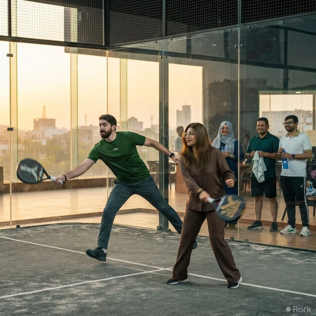 AI-generated illustration: Premier PayFast Hosts 4th Padel Partners Tournament in Lahore, Uniting Pakistan’s Retail Leaders