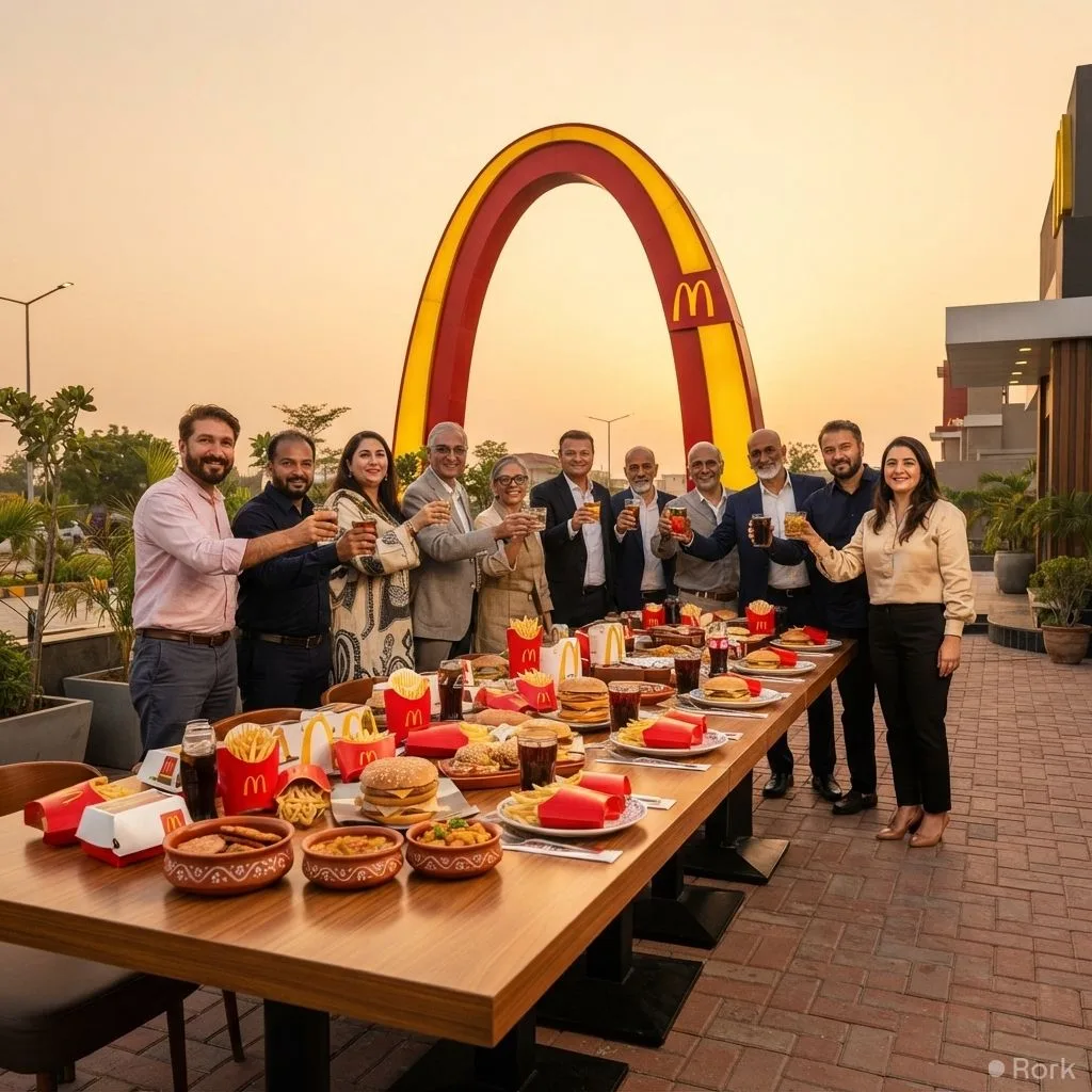 AI-generated illustration: McDonald’s Pakistan Marks 28 Years by Honoring Its Local Franchise Partners at Lahore Celebration